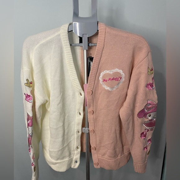 Sanrio Sweaters - Sanrio My Melody Two Tone Sweater Cardigan Women’s size M‎